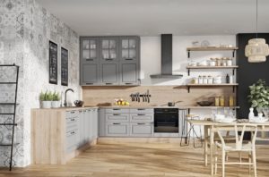 Kuchnia KAMmono Szkło na pierwszym planie – piękna, lekka wizualnie i reprezentacyjna kuchnia